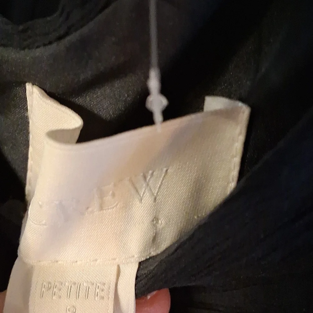 J. Crew Black Silk Chiffon Formal Dress Size 8 Petite